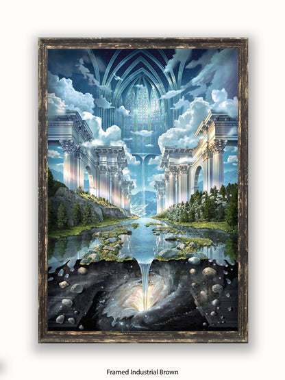 Genesis II Abstract Psychedelic Poster