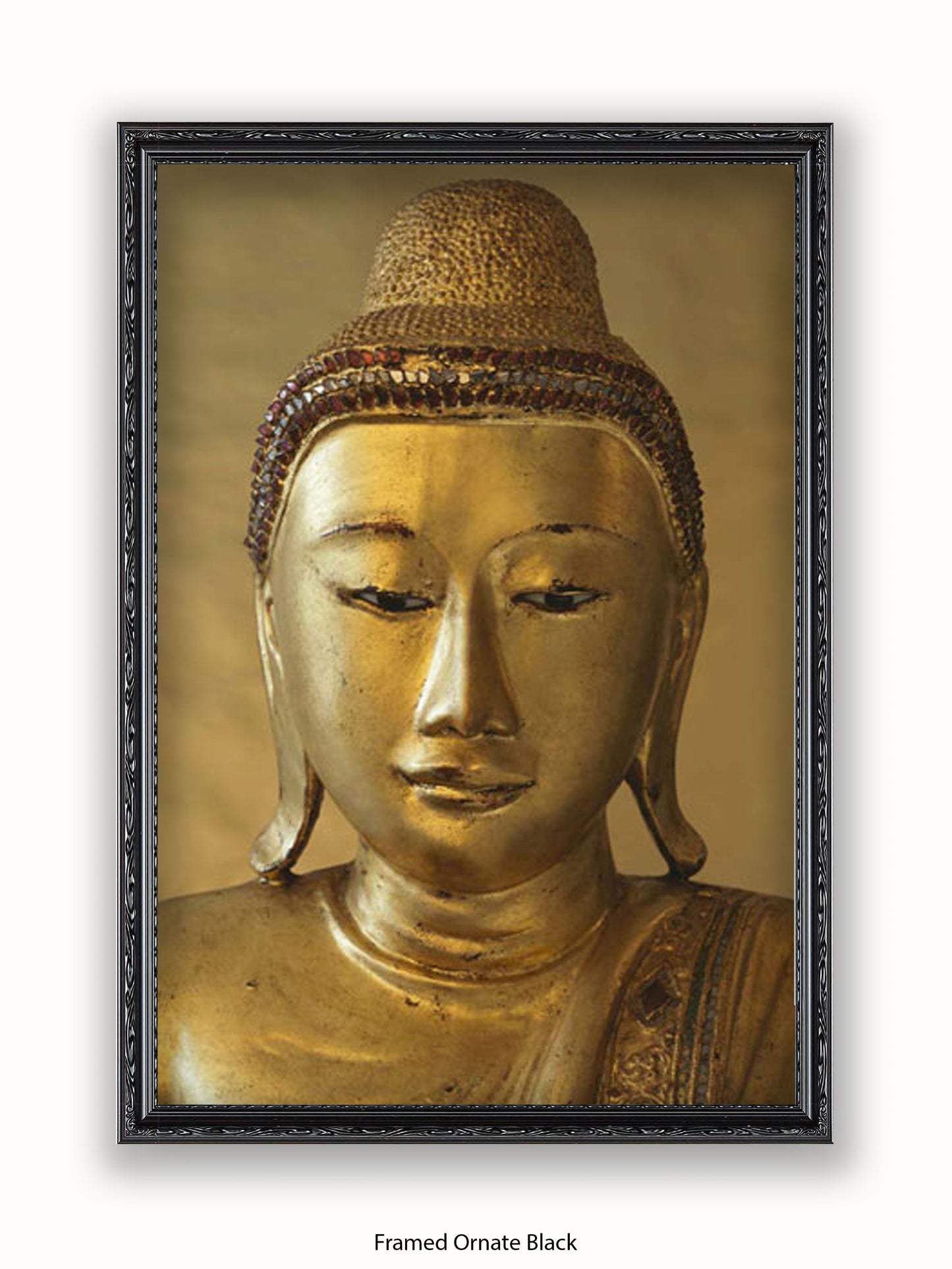 Buddha Golden Medative Harmony Peace Poster