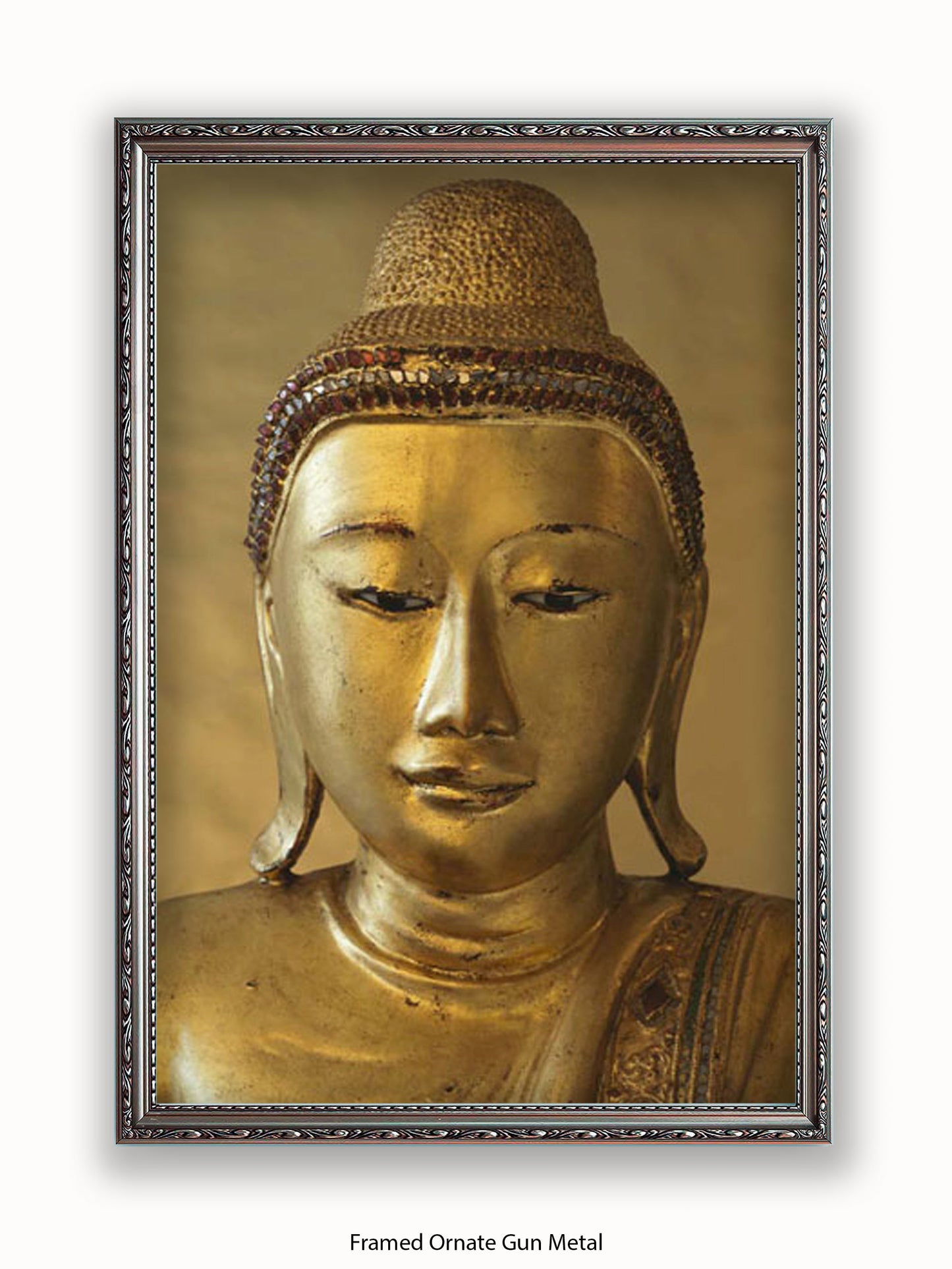 Buddha Golden Medative Harmony Peace Poster