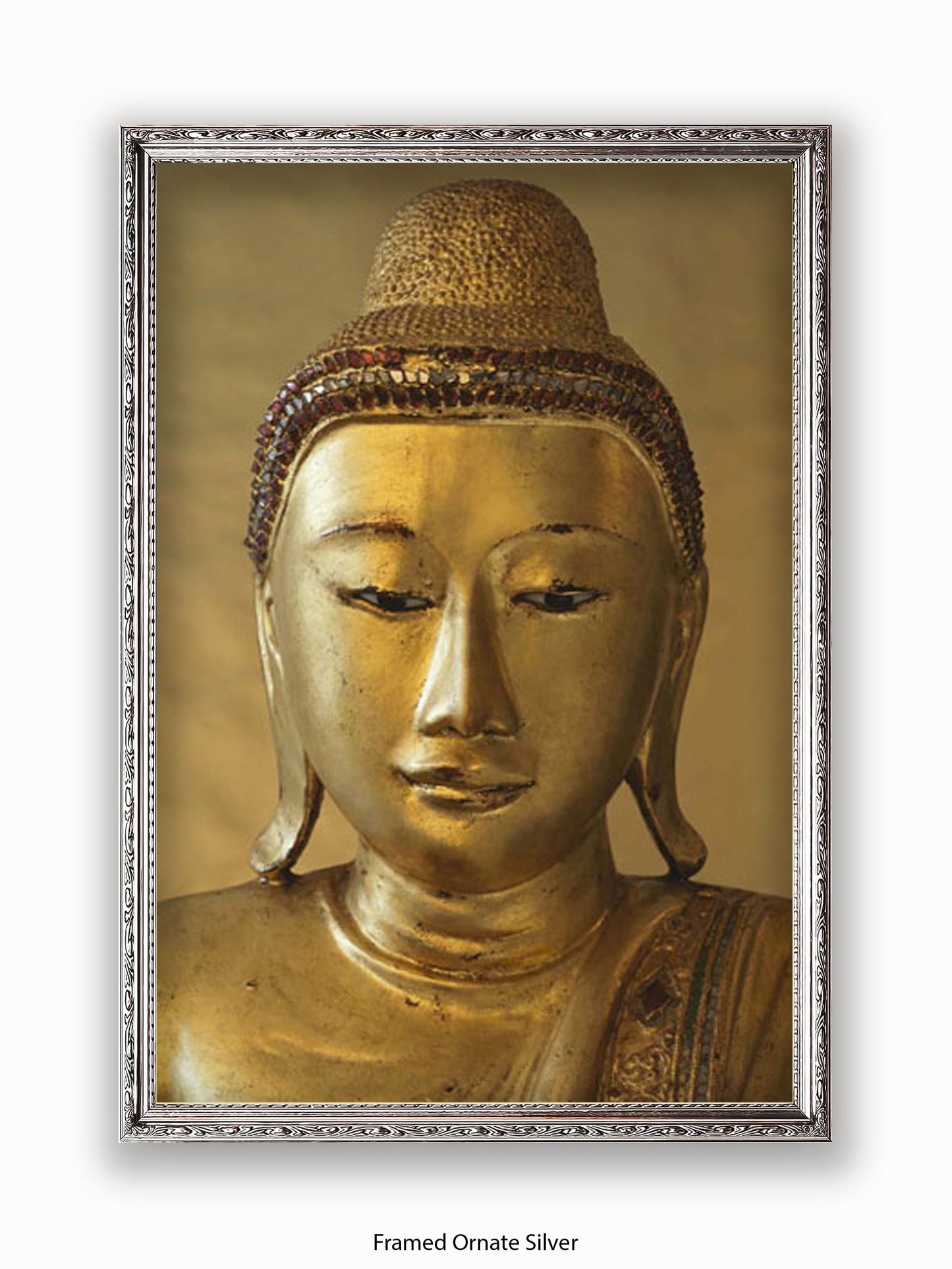 Buddha Golden Medative Harmony Peace Poster