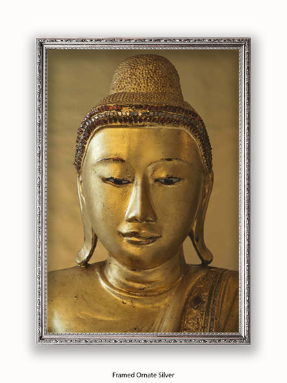 Buddha Golden Medative Harmony Peace Poster