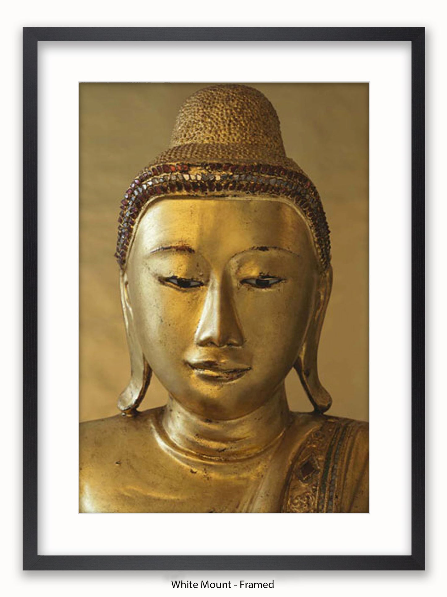 Buddha Golden Medative Harmony Peace Poster