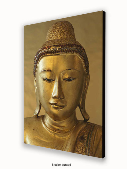Buddha Golden Medative Harmony Peace Poster