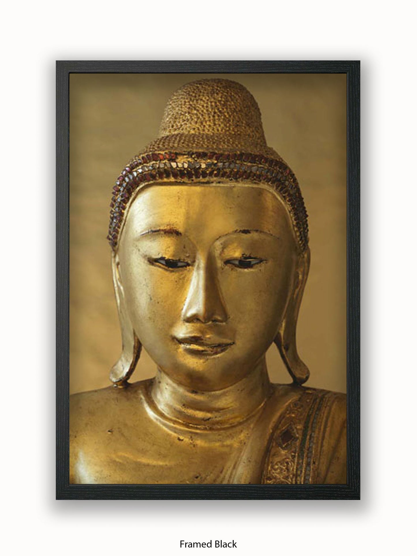 Buddha Golden Medative Harmony Peace Poster