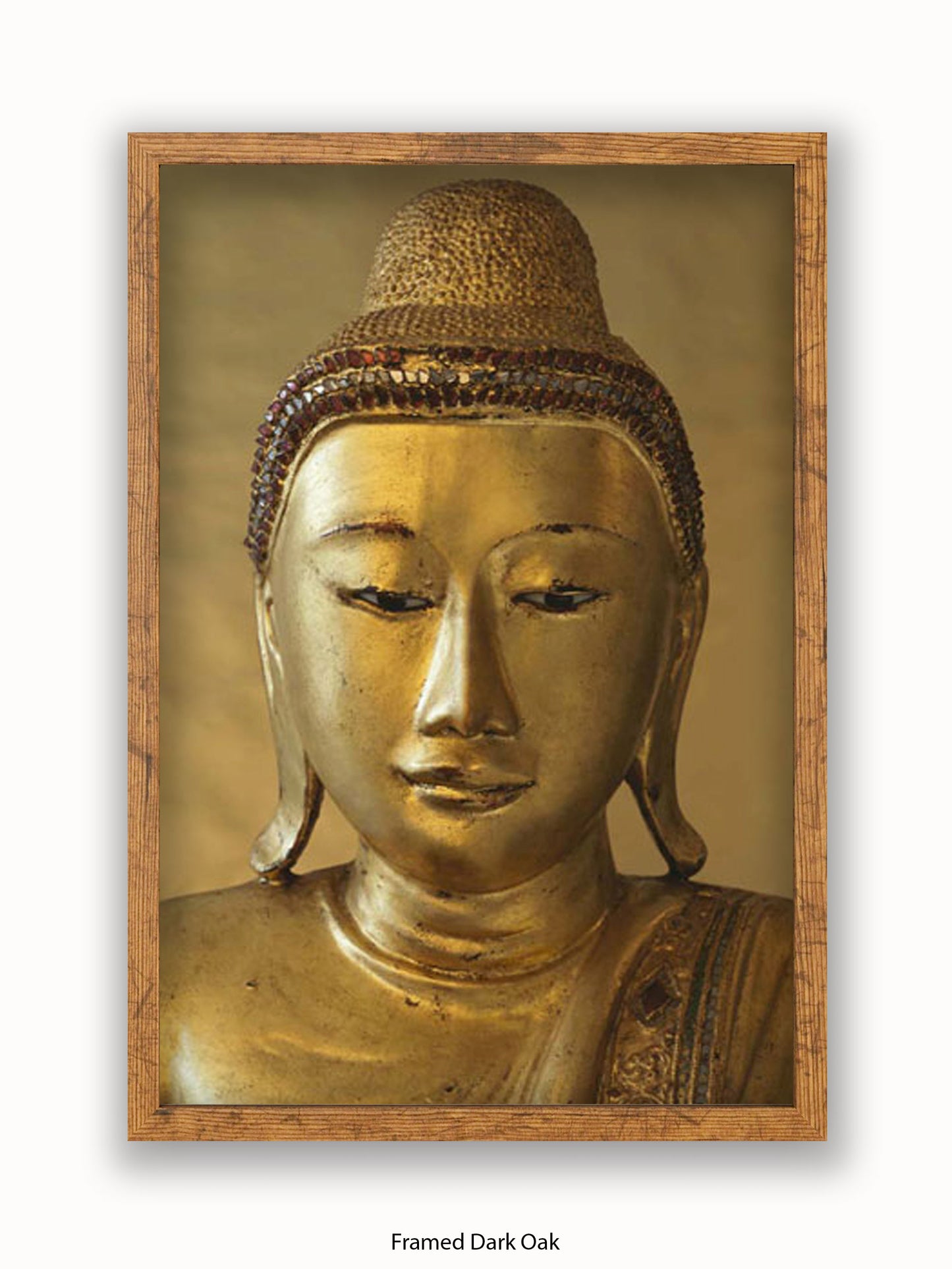 Buddha Golden Medative Harmony Peace Poster