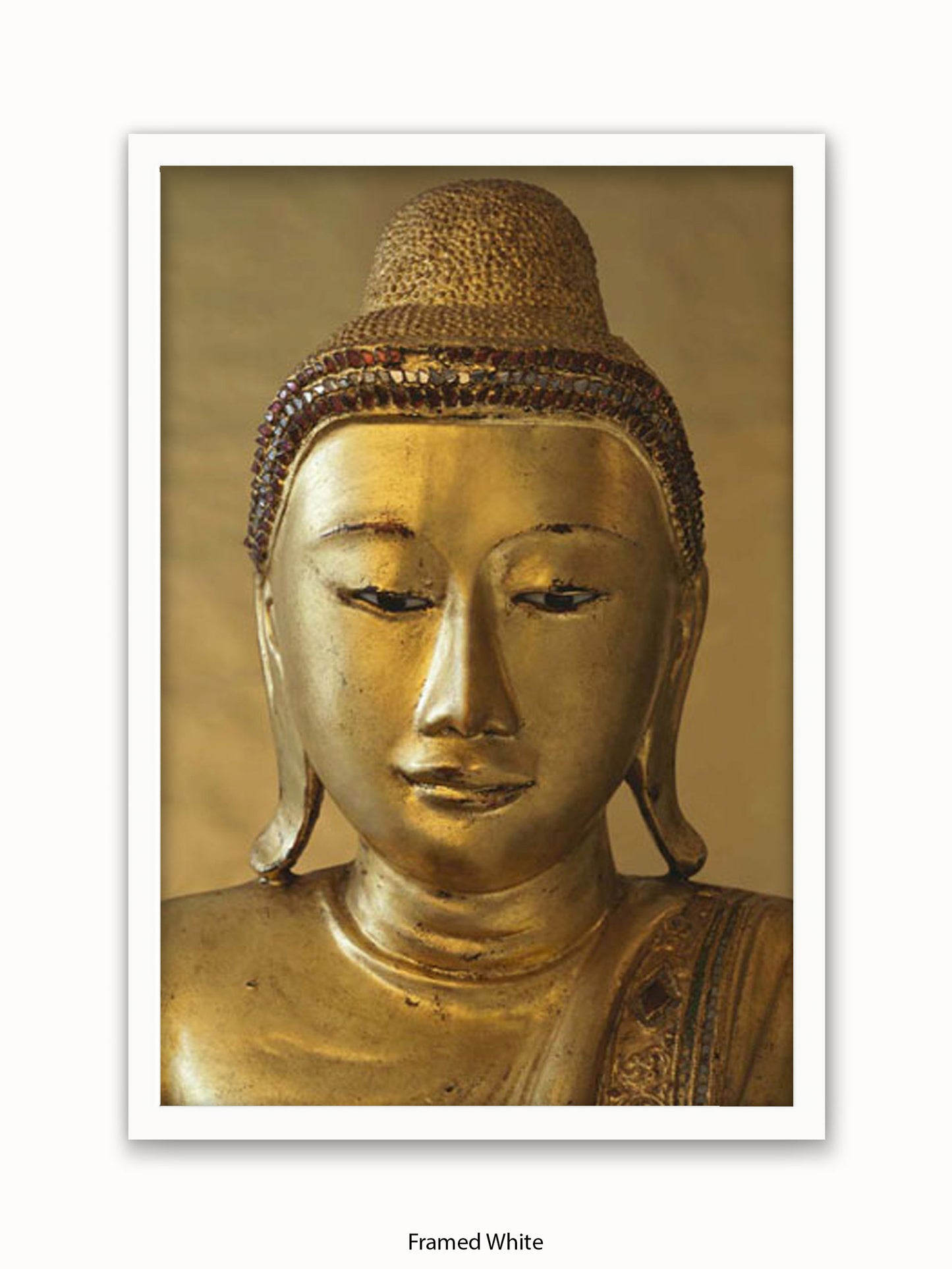 Buddha Golden Medative Harmony Peace Poster