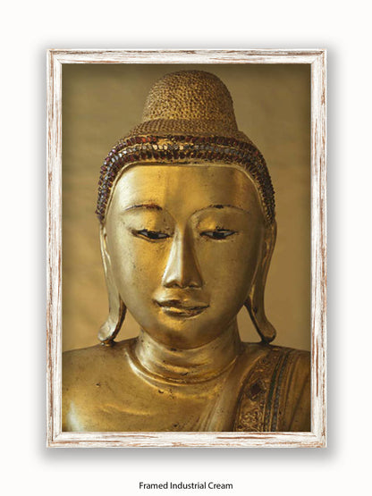 Buddha Golden Medative Harmony Peace Poster