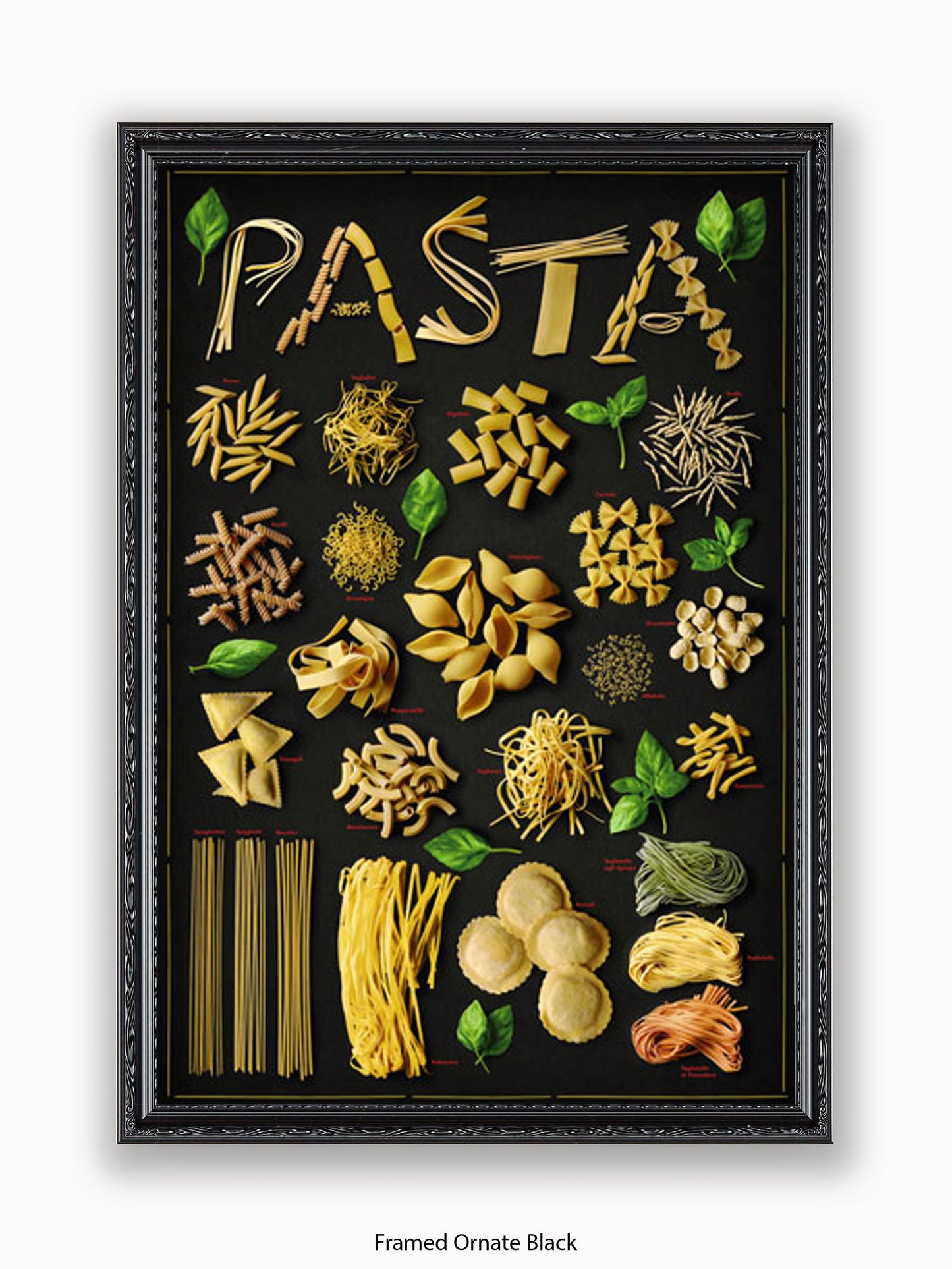 Pasta Types Poster