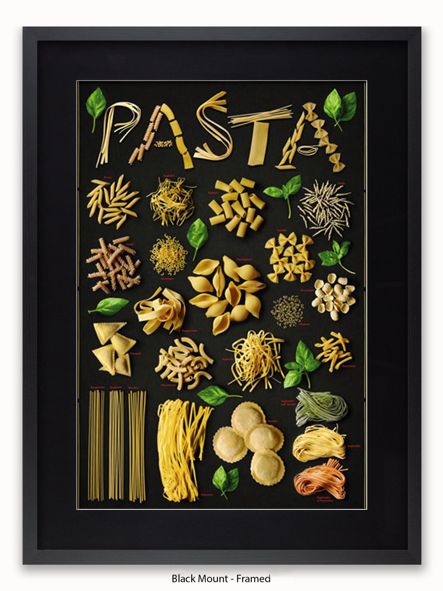 Pasta Types Poster