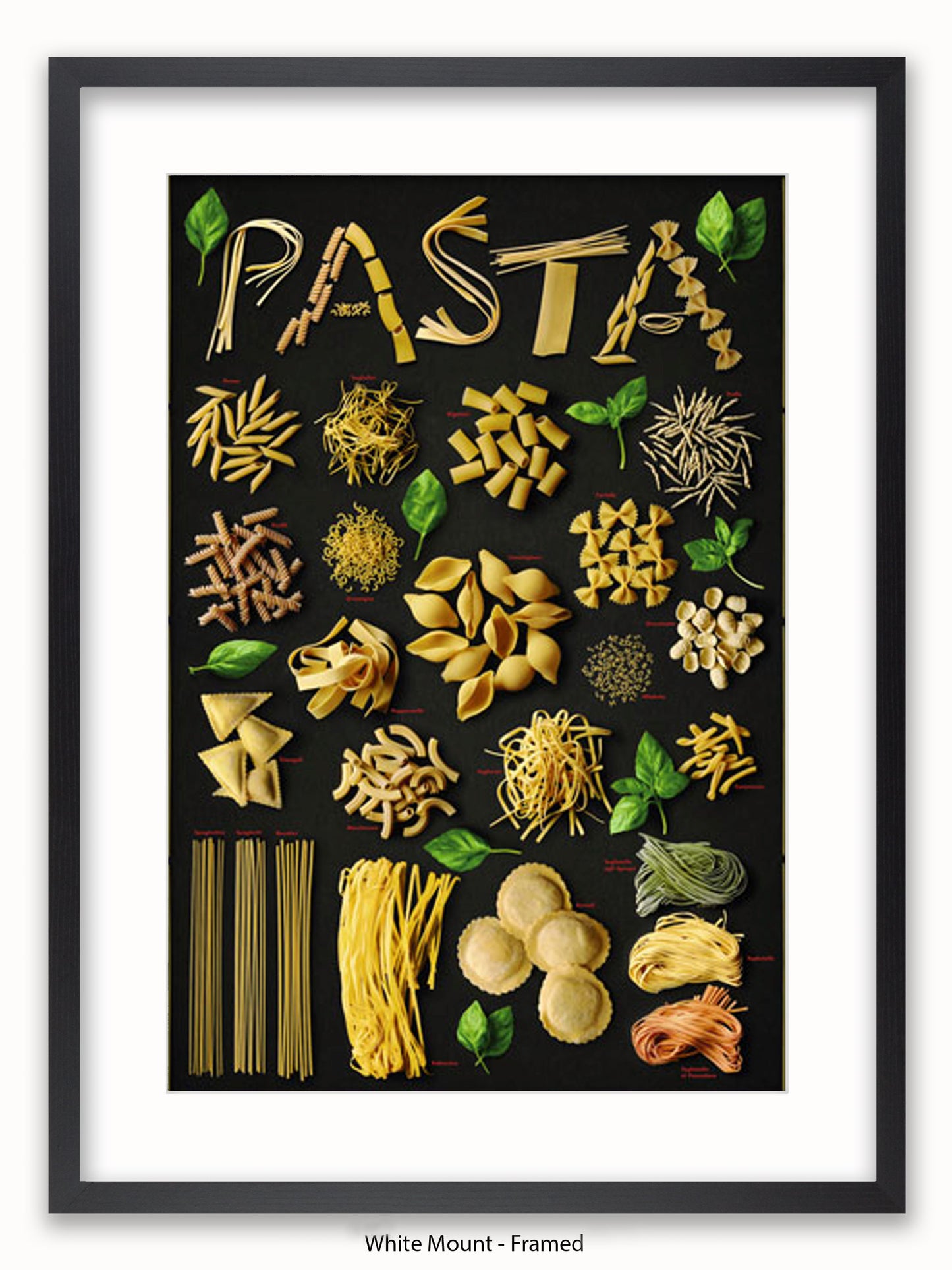 Pasta Types Poster