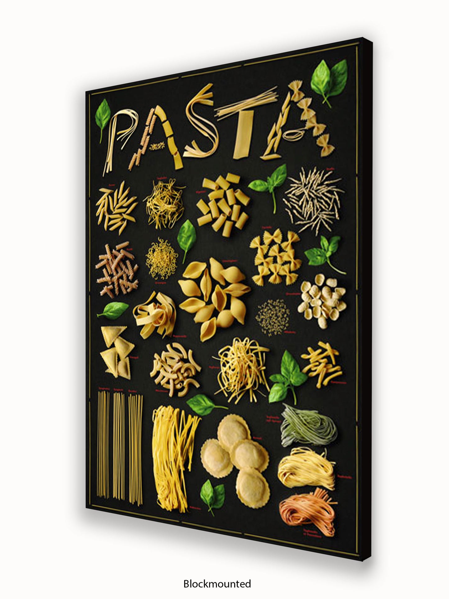 Pasta Types Poster