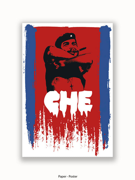 Che Guevara Cuban Flag Poster