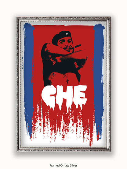 Che Guevara Cuban Flag Poster