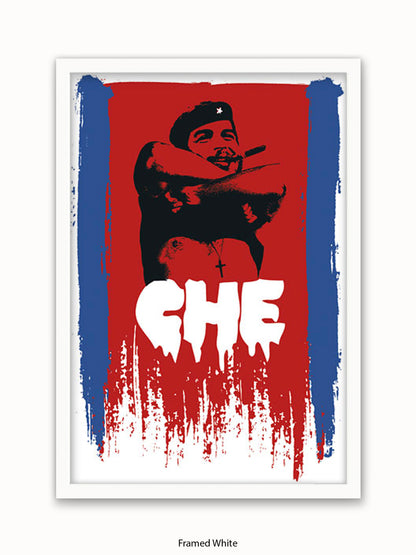 Che Guevara Cuban Flag Poster
