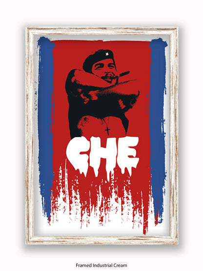 Che Guevara Cuban Flag Poster