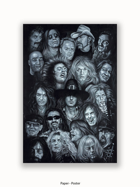 Metal Heroes Rock Poster