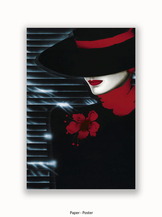 B Bahner Scarlet Lady Poster