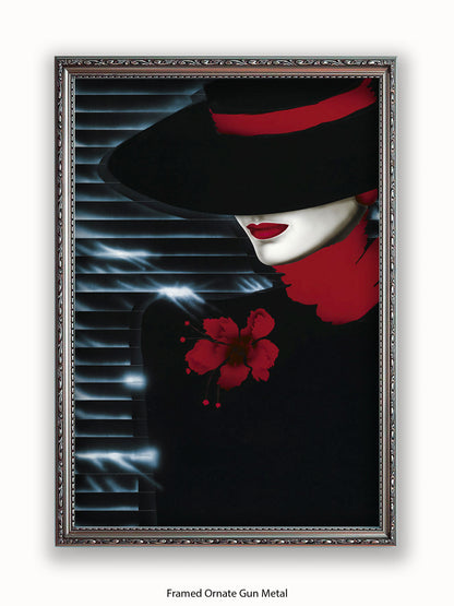 B Bahner Scarlet Lady Poster
