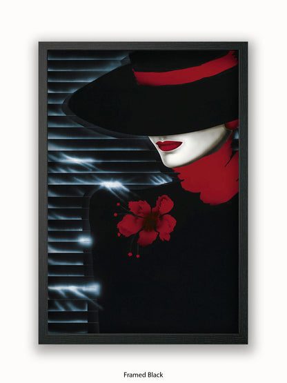 B Bahner Scarlet Lady Poster