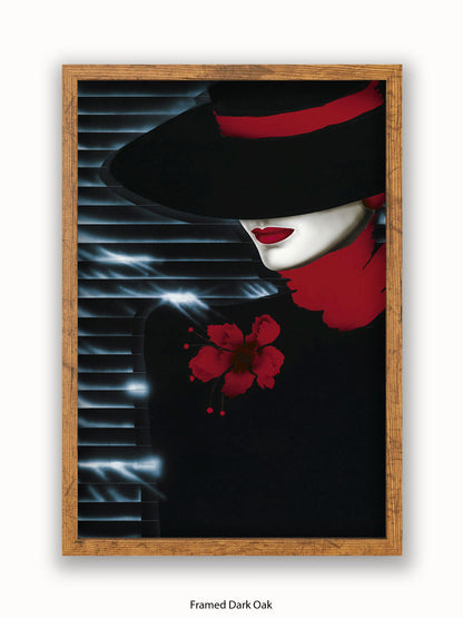 B Bahner Scarlet Lady Poster