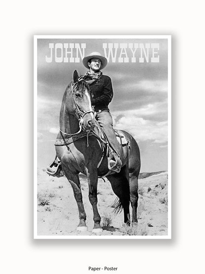 John Wayne Cowboy American Hero Poster