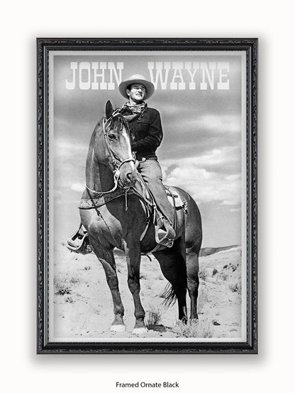 John Wayne Cowboy American Hero Poster