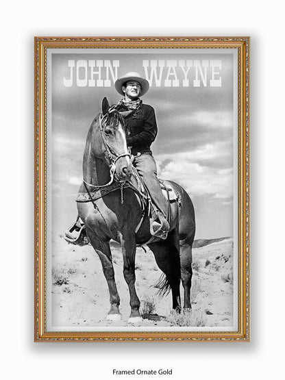 John Wayne Cowboy American Hero Poster
