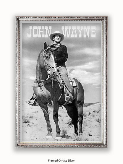 John Wayne Cowboy American Hero Poster
