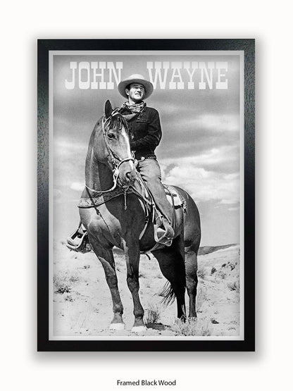 John Wayne Cowboy American Hero Poster