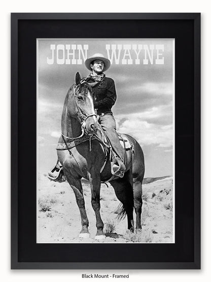 John Wayne Cowboy American Hero Poster