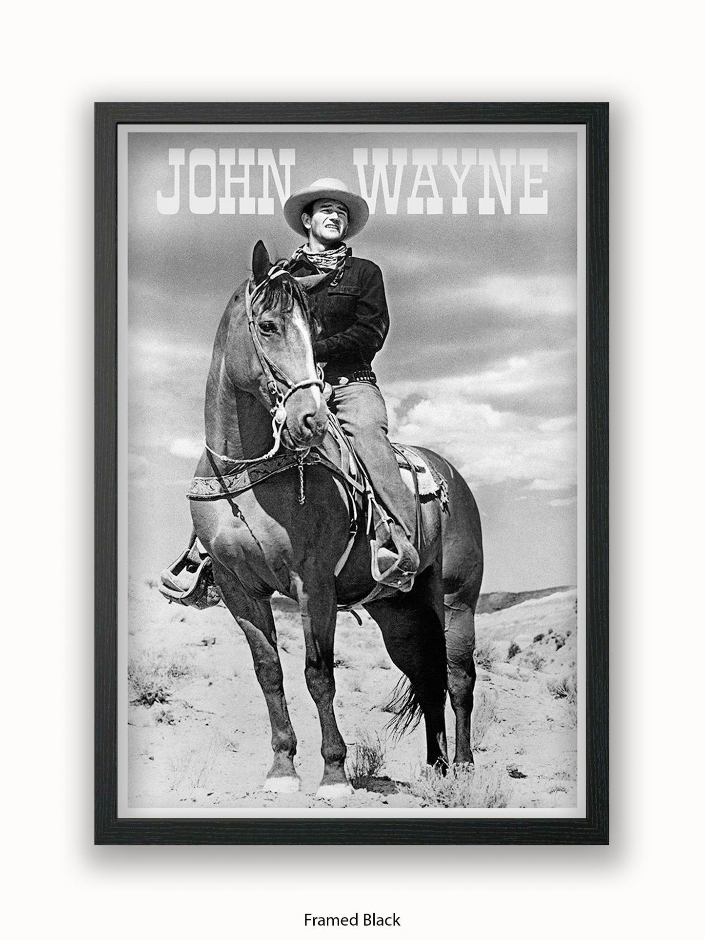 John Wayne Cowboy American Hero Poster