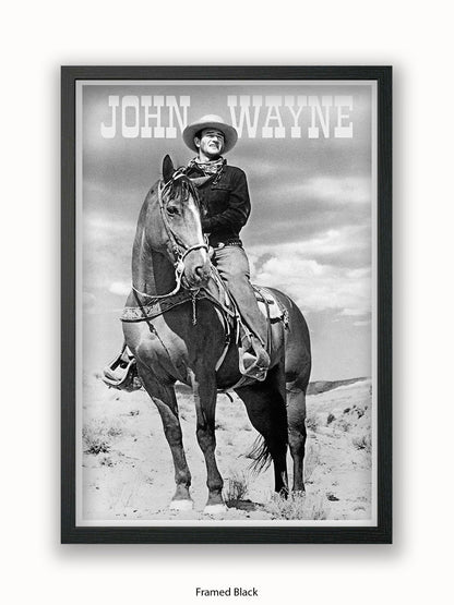 John Wayne Cowboy American Hero Poster