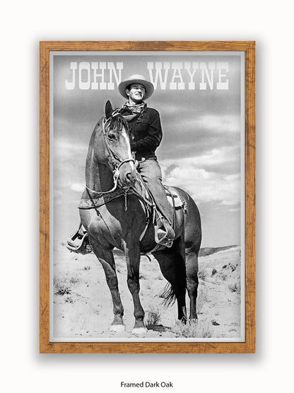 John Wayne Cowboy American Hero Poster