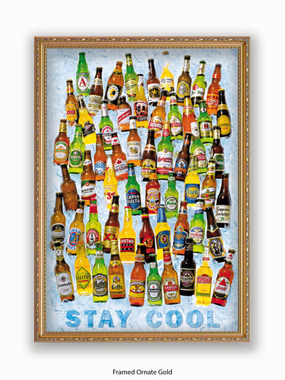 Beers Stay Cool Poster