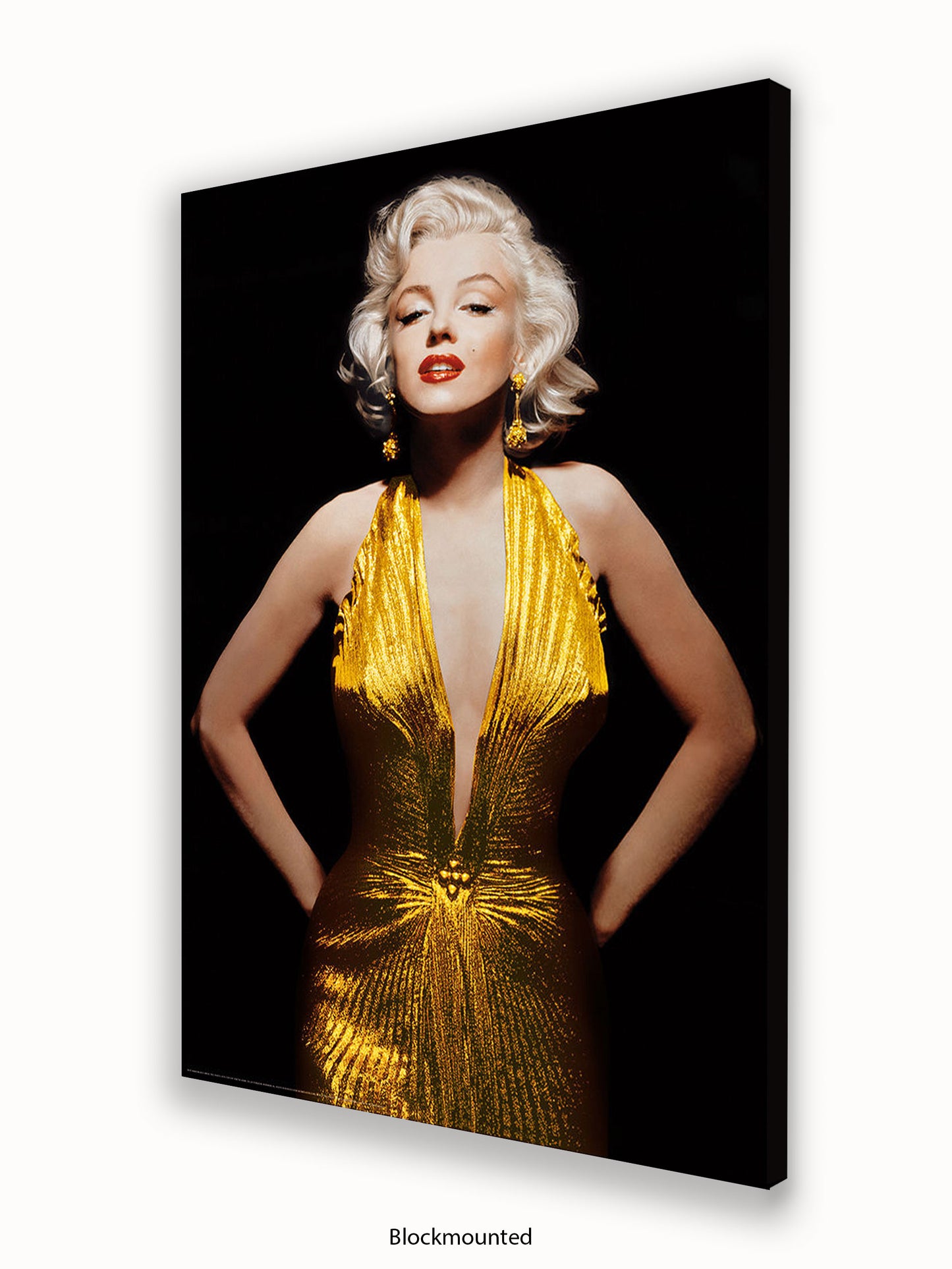 Marilyn Monroe Gold Dress Poster