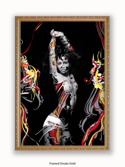 Sexy Girl Trance Dance Girl Poster