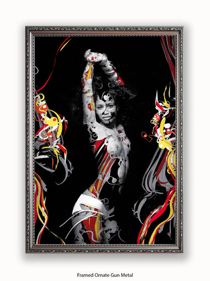 Sexy Girl Trance Dance Girl Poster