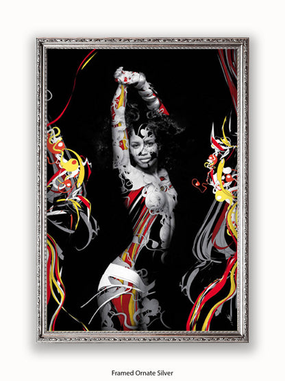 Sexy Girl Trance Dance Girl Poster