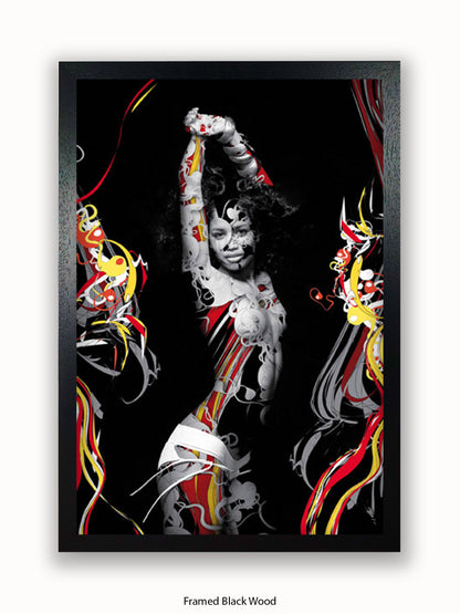 Sexy Girl Trance Dance Girl Poster