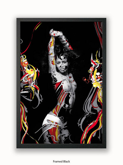 Sexy Girl Trance Dance Girl Poster