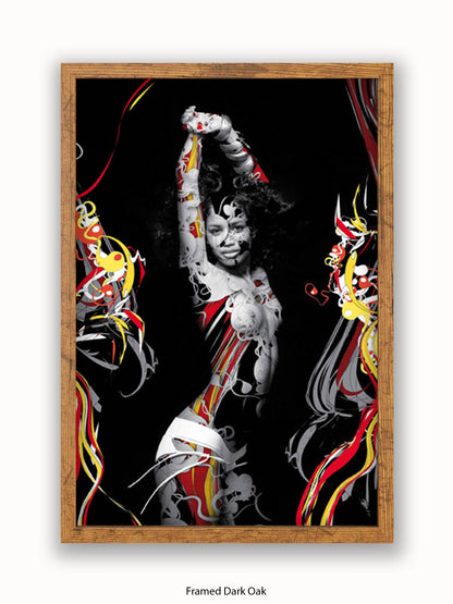 Sexy Girl Trance Dance Girl Poster