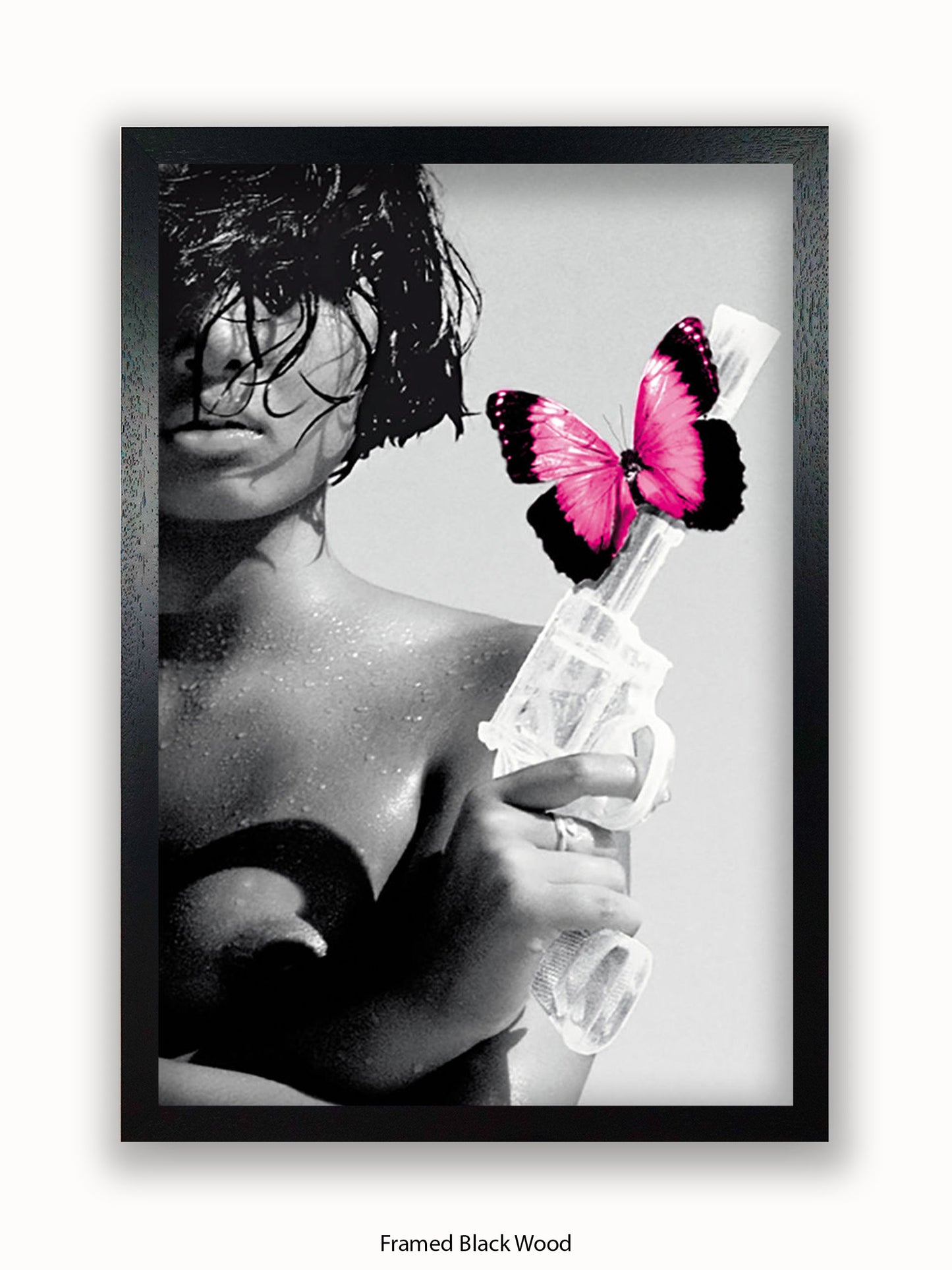 Killing Me Softly Pink Butterfly Poster