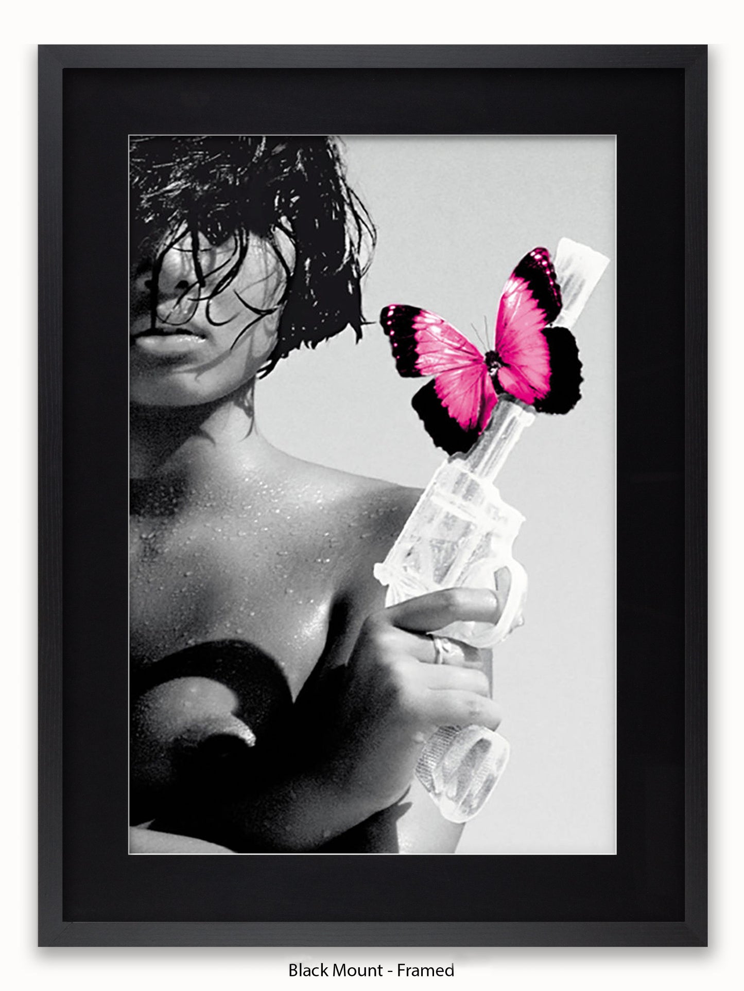 Killing Me Softly Pink Butterfly Poster