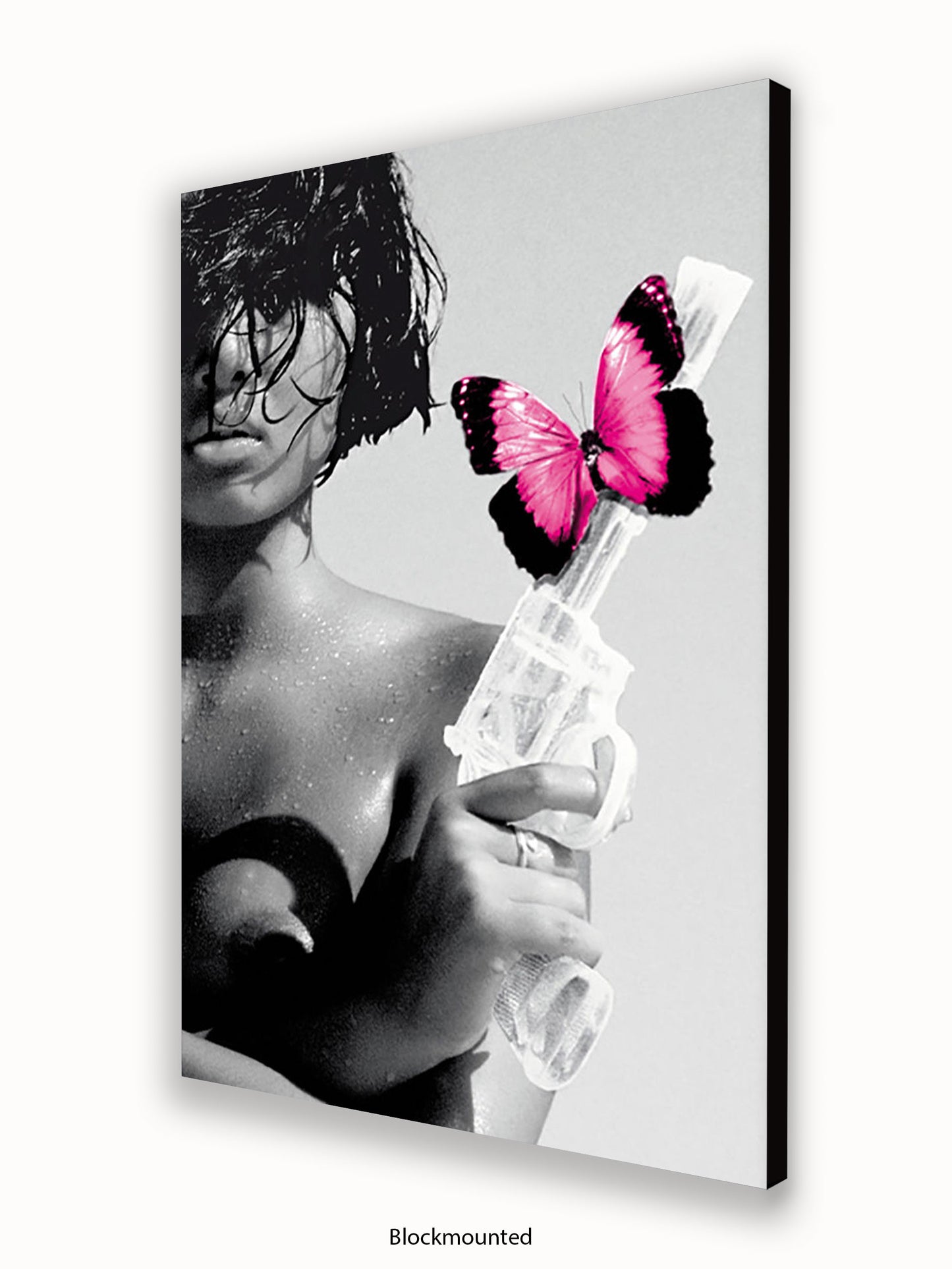 Killing Me Softly Pink Butterfly Poster