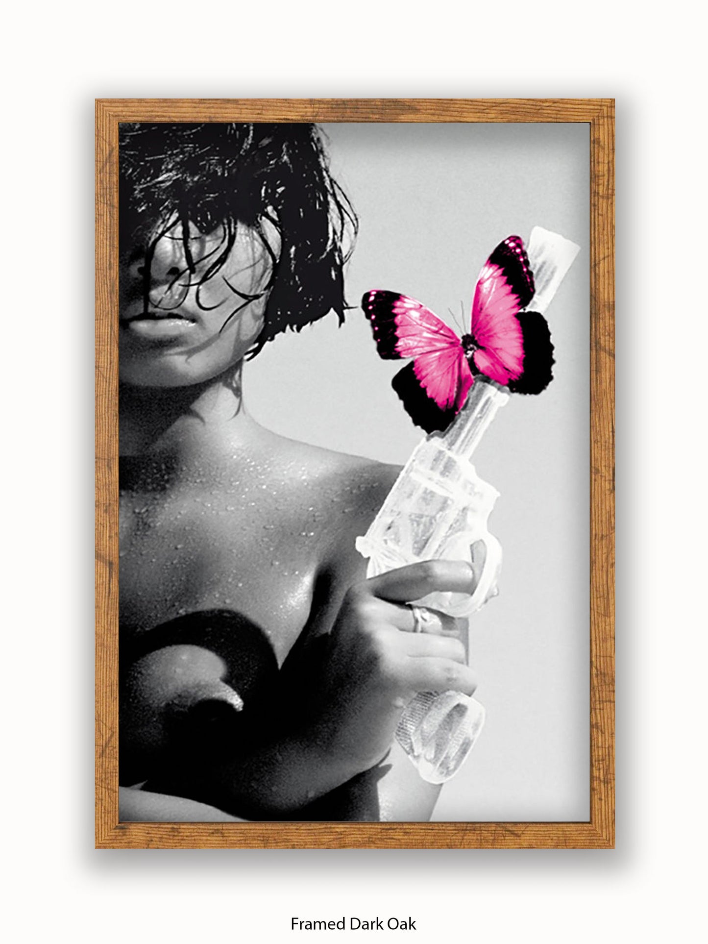 Killing Me Softly Pink Butterfly Poster
