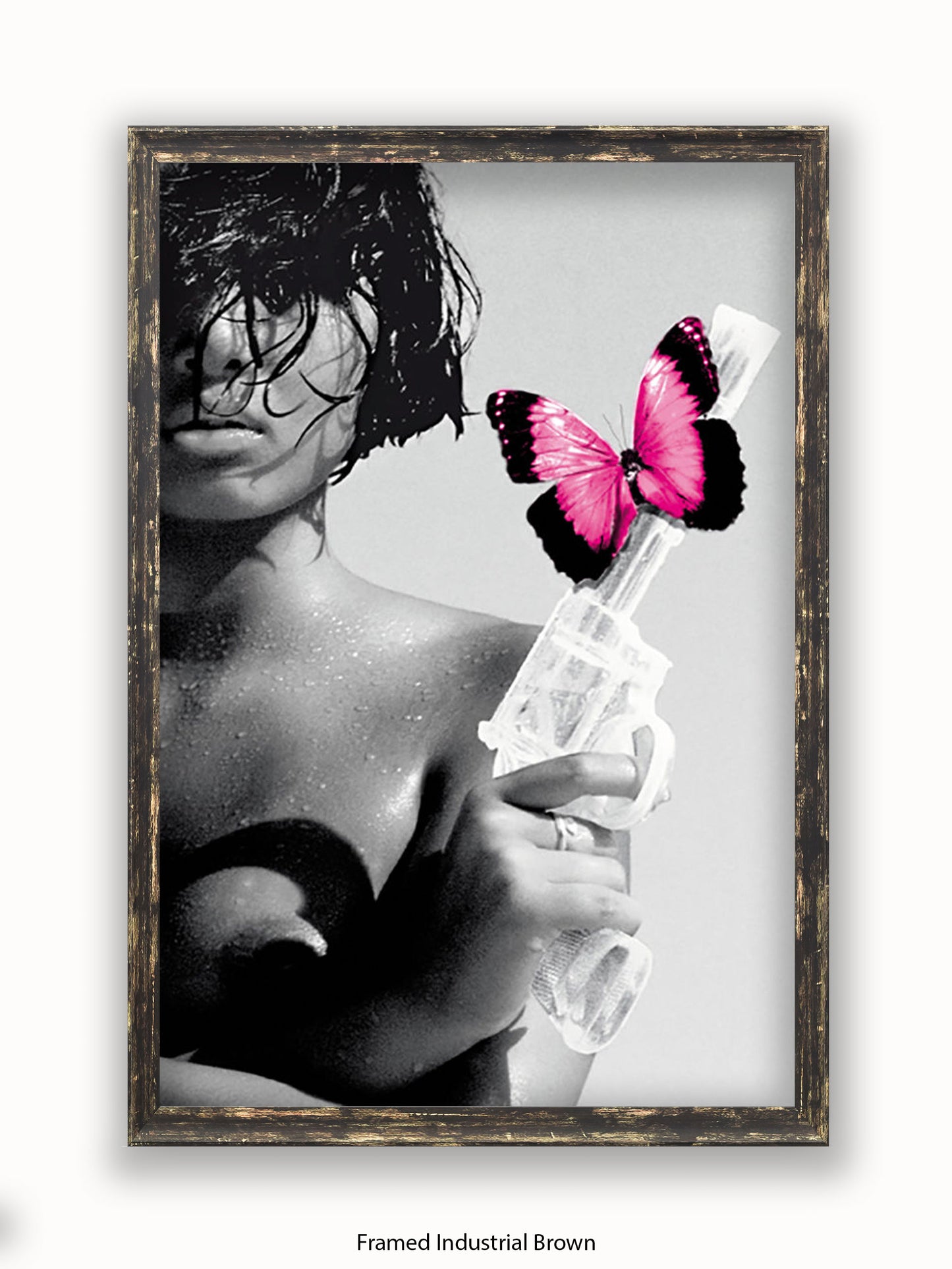 Killing Me Softly Pink Butterfly Poster