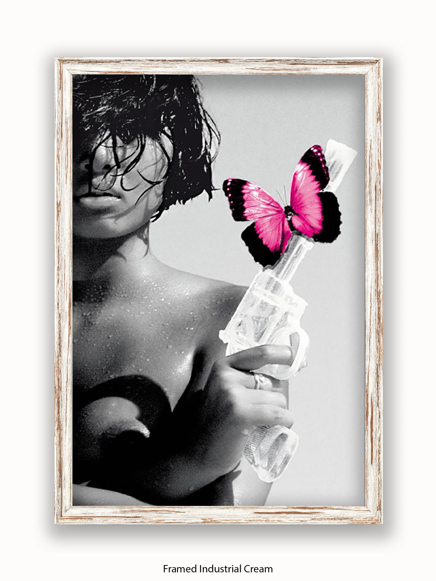 Killing Me Softly Pink Butterfly Poster