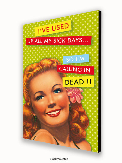 Calling In Dead Poster