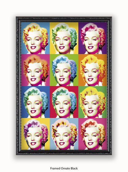 Marilyn Monroe Visions Pop Art Poster