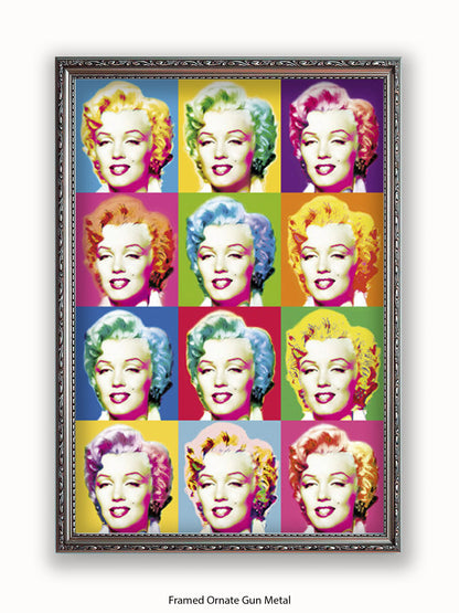 Marilyn Monroe Visions Pop Art Poster